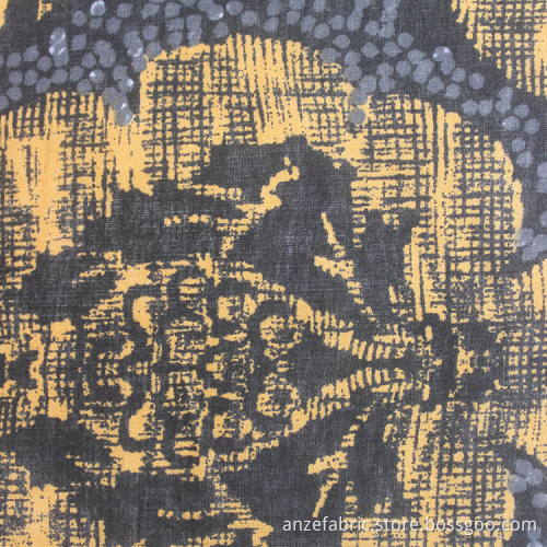 100% pima cotton digital printed voile fabric